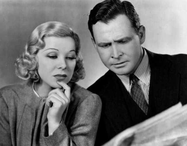 Glenda Farrell and Barton MacLane in Smart Blonde (1937)