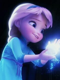 Elsa as a child in Frozen