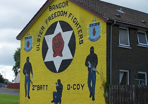 A UFF mural in the Kilcooley estate in Bangor
