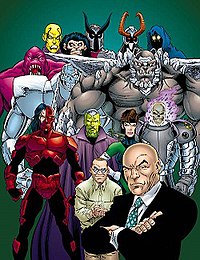 Various enemies of Superman, as they appear on the cover of Superman Villains: Secret Files and Origins#1 (June 1998, art by Dan Jurgens). Superman's Rogues.jpg