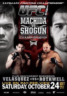 The poster for UFC 104: Machida vs. Shogun