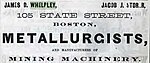 Whelpley & Storer, Boston City Directory, 1867.