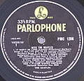 With the Beatles (side 1) – Parlophone yellow and black label