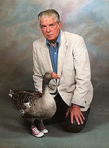 Andy the goose and Gene Fleming.jpg