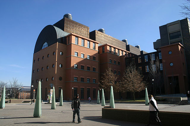 The University of Cincinnati was founded in 1819; The Engineering Research Center, designed by UC Alumnus Michael Graves, was designed to look like a 