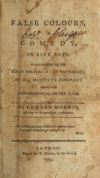 <i>False Colours</i> (1793 play) 1793 play