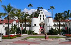 Hepner Hall with Hardy Memorial Tower in the background HepnerHallHardyTower.jpg