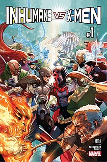<i>Inhumans vs. X-Men</i> Limited series published by Marvel Comics, 2016-2017