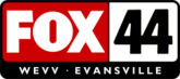 WEVV-DT2's first logo as "Fox 44", used from July 1, 2011, to July 1, 2015. Logo wevv fox44.png