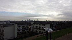 London skyline from Dartmouth Park Hill. Image posted February 2015 with both 122 Leadenhall Street and 20 Fenchurch Street recently completed.