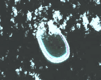 NASA picture of Manuhangi atoll