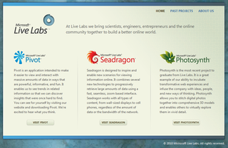 <span class="mw-page-title-main">Microsoft Live Labs</span> Partnership between MSN and Microsoft Research