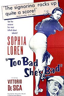 <i>Too Bad Shes Bad</i> 1954 Italian comedy film