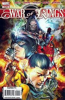 <span class="mw-page-title-main">War of Kings</span> 2009 comic book storyline by Marvel Comics