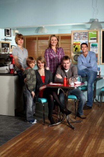 Beale family in 2010 from left to right: Peter, Bobby, Lucy, Jane, Ian, and Christian