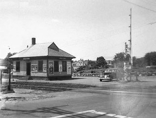 <span class="mw-page-title-main">Cross Street station (MBTA)</span> Former train station in Winchester, Massachusetts, US