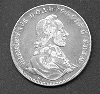 Salzburg coin of Colloredo, 1780 (Source: Wikimedia)
