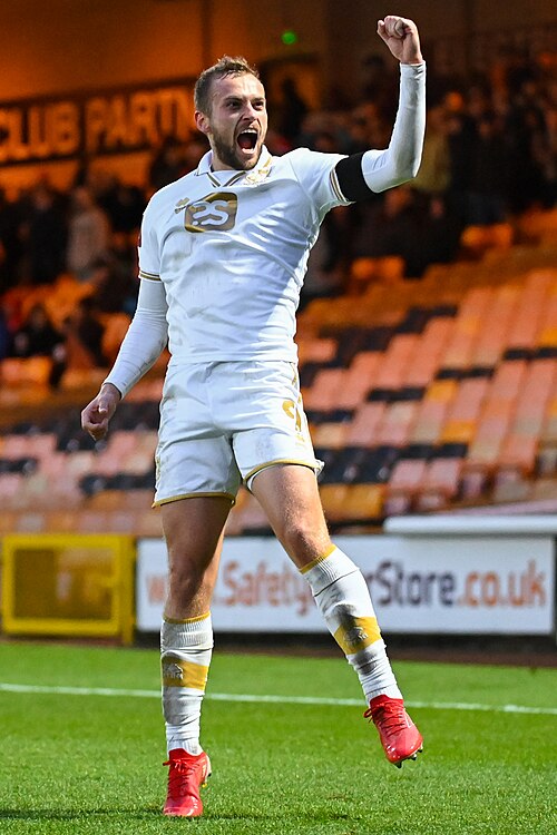 James Wilson for Port Vale in November 2021