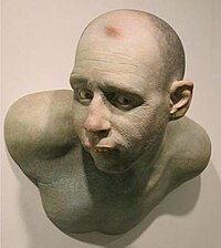 Swimmer, oil paint on hand-built ceramic sculpture by Joseph Seigenthaler, Honolulu Museum of Art Joseph Seigenthaler - 'Swimmer', oil paint on hand-built ceramics, HAA.JPG