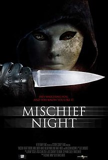 <i>Mischief Night</i> (2014 film) 2014 film by Travis Baker