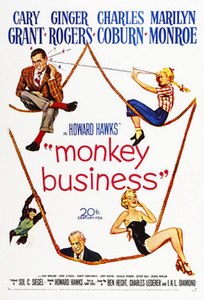 <i>Monkey Business</i> (1952 film) 1952 film by Howard Hawks