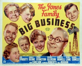 <i>The Jones Family in Big Business</i> 1937 film by Frank R. Strayer