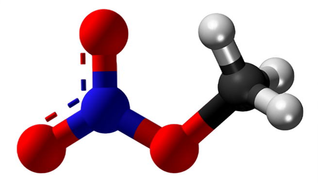 Dosiero:Methyl nitrate 3D.png