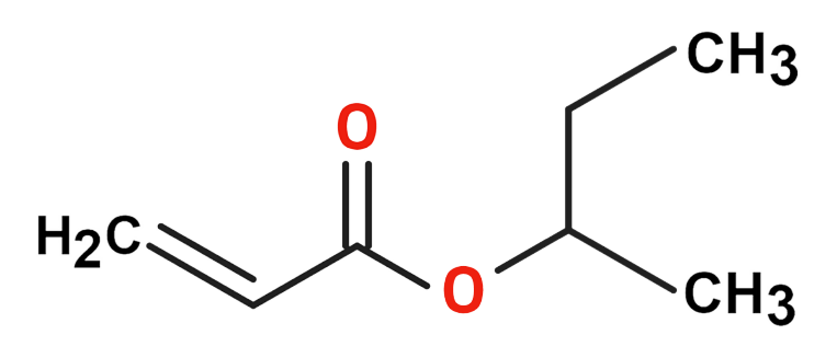 Dosiero:2-Butyl acrylate 2D.png