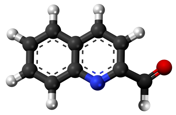 Dosiero:2-Quinoline carbaldehyde 3D.png