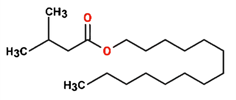 Dosiero:Myristyl isovalerate 2D.png