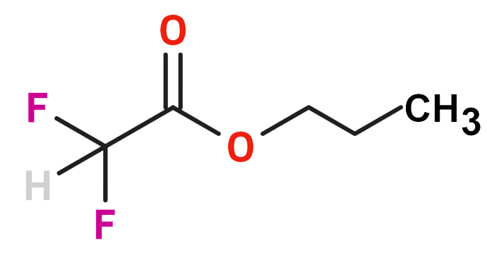 Dosiero:Propyl difluoroacetate 2D.png