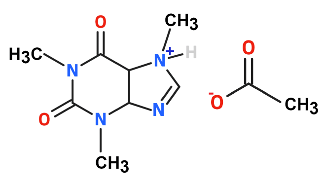 Dosiero:Caffeine acetate2D.png