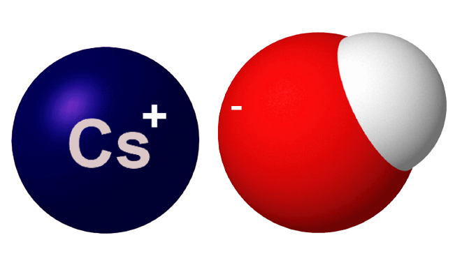 Dosiero:Cesium hydroxide 3D.png