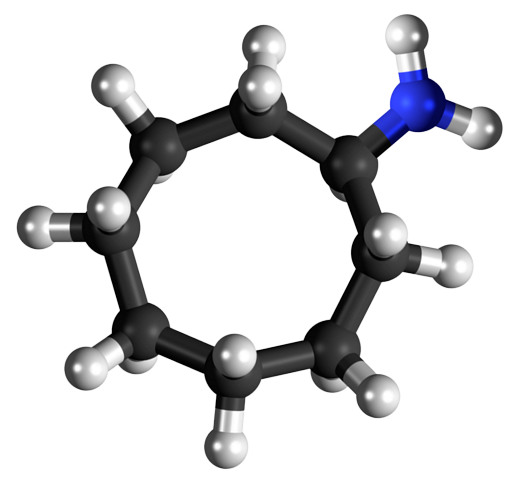 Dosiero:Cyclooctylamine 3D.png