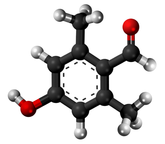 Dosiero:4-Hydroxy-2,6-dimethylbenzaldehyde 3D.png