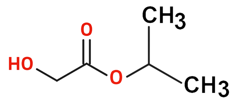 Dosiero:Isopropyl glycolate 2D.png