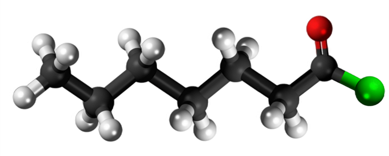 Dosiero:Heptanoyl chloride3D.png