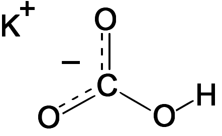 Dosiero:Potassium bicarbonate 2D.png