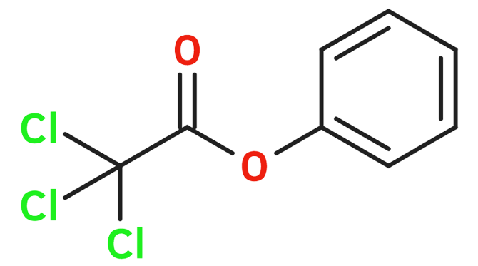 Dosiero:Phenyl trichloroacetate 2D.png