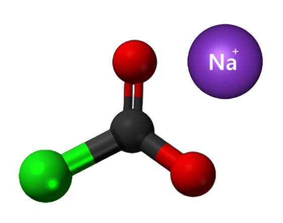 Dosiero:Sodium chloroformate3D.png