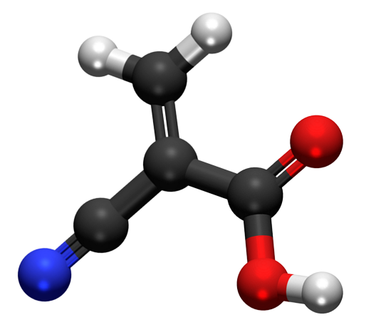 Dosiero:Cyanoacrylic acid 3D.png