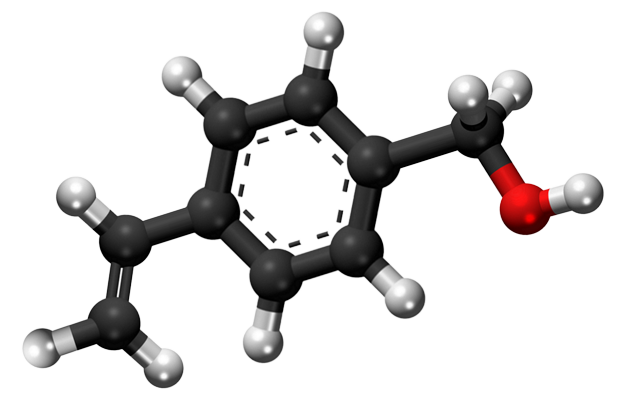 Dosiero:4-Vinylbenzyl alcohol 3D.png