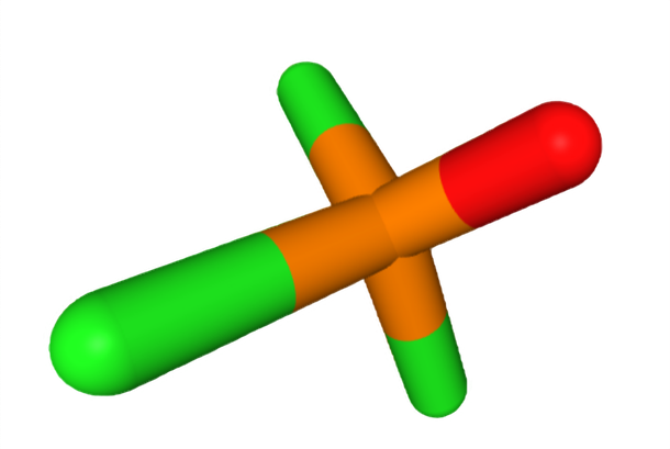 Dosiero:Phosphoryl trichloride2D.png