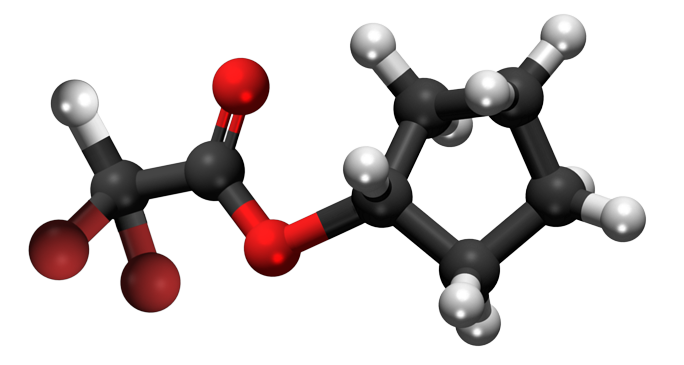 Dosiero:Cyclopentyl dibromoacetate 3D.png