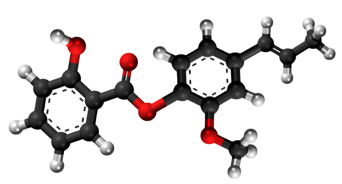 Dosiero:Eugenyl salicylate 3D.png