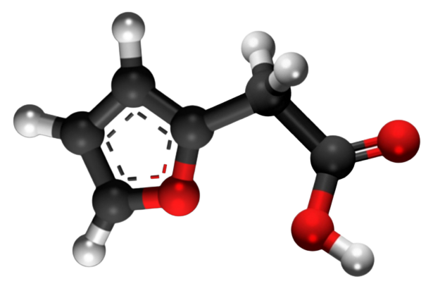 Dosiero:Furanacetic acid3D.png