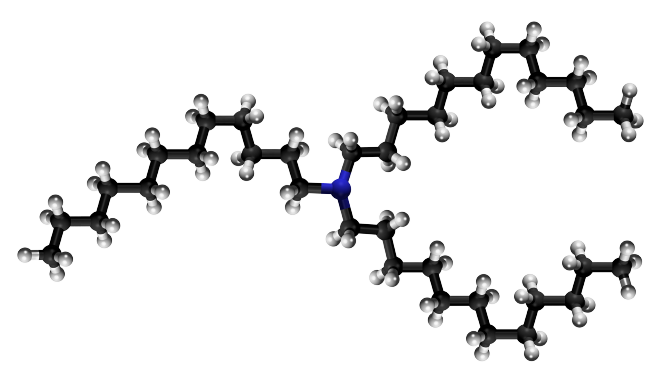 Dosiero:Tridodecylamine 3D.png