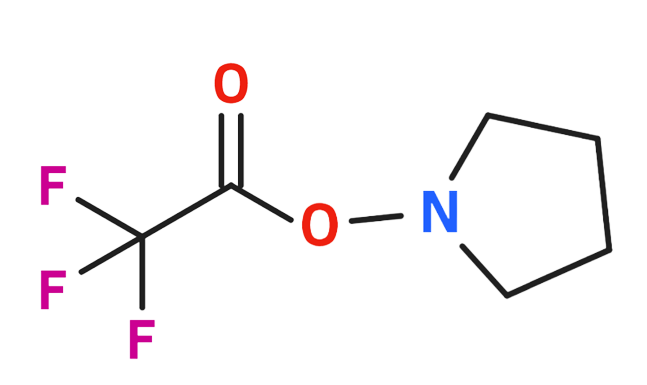 Dosiero:Pyrrolidine trifluoroacetate 2D.png