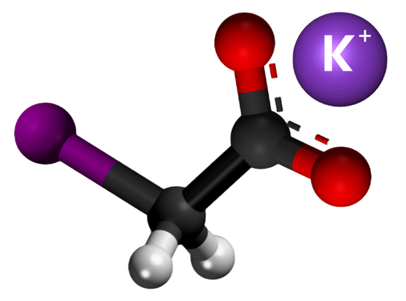 Dosiero:Potassium iodoacetate 3D.png