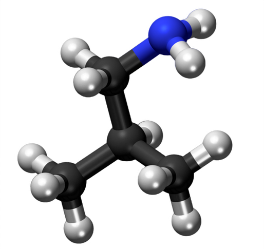 Dosiero:Isobutylamine 3D.png